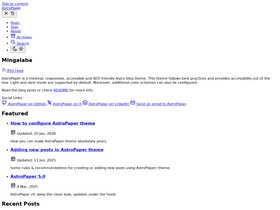 AstroPaper screenshot