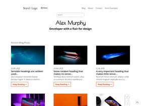 Gatsby Netlify CMS Modern blog web-app screenshot